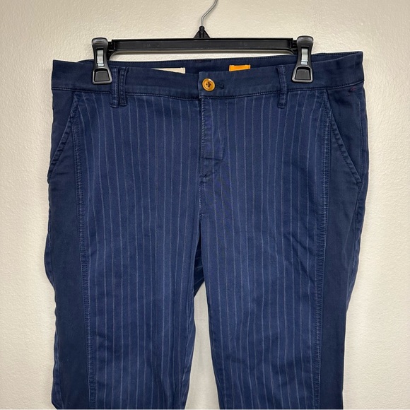 Pilcro And The Letterpress Pants Womens No 29 Blue Fit Hyphen Stripes - Picture 3 of 12